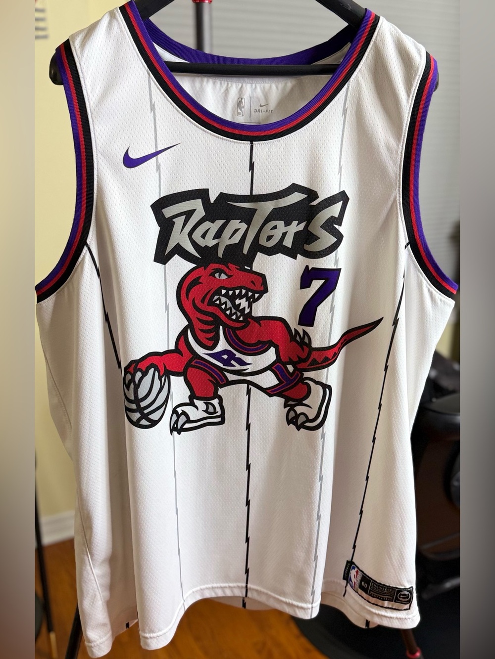 Authentic Gorgeous Kyle Lowry Toronto Raptors NBA Jersey!!! Size 60, 3XL